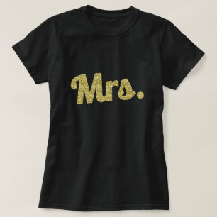 T-shirt Mme Gold Parties scintillant Chemise femme