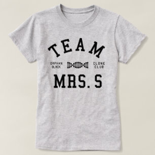 T-shirt Mme noire orpheline S d'équipe