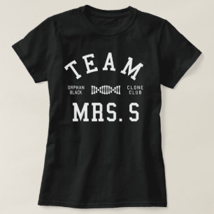 T-shirt Mme noire orpheline S d'équipe