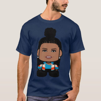 T-shirt Mme Obamabot POLITICOBOT Toy Robot Top Knot
