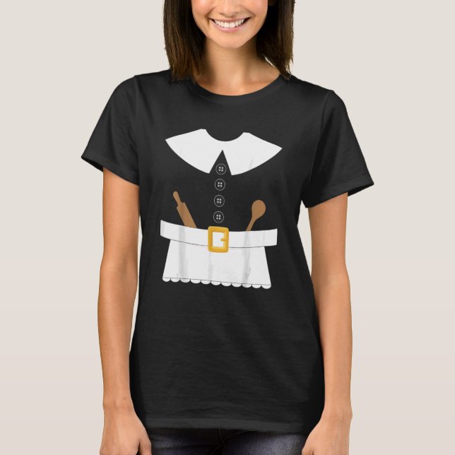 T-shirt Mme Pilgrim Correspondant Couples d'Action de grâc (Devant)