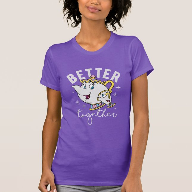 T-shirt Mme Potts & Chip - Mieux Ensemble (Devant)
