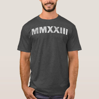 T-shirt MMXXIII Classe de 2023 Numéros romains supérieurs
