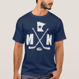T-shirt Mn Hockey L'État Du Hockey Sur Glace Cadeau