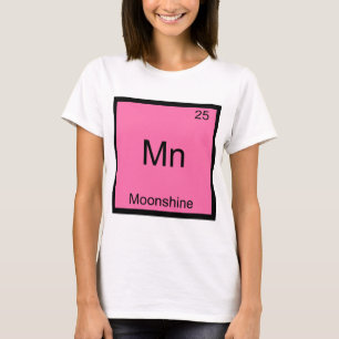 T-shirt Mn - Moonshine Funny Chimie Élément Symbole Tee 