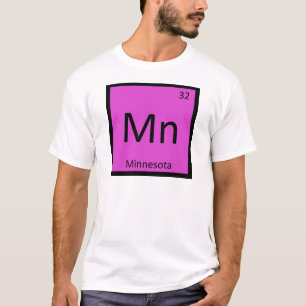 T-shirt Mn - Tableau périodique de chimie de l'État du Min