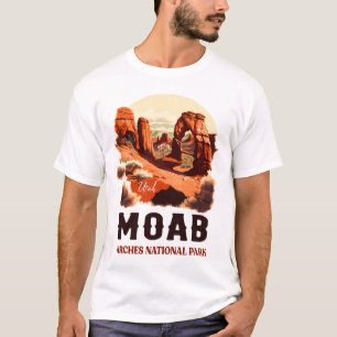 T-shirt Moab Arches National Park Utah Delicate Arch Retro