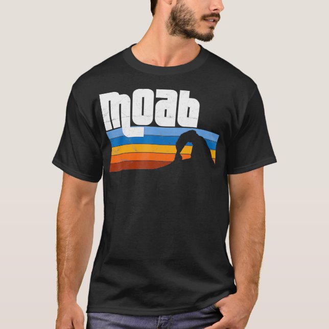 T-shirt Moab Utah UT Arches Canyonlands National Park Retr (Devant)