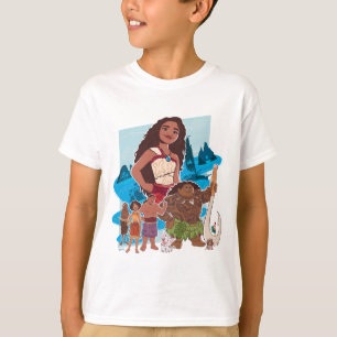 T-shirt Moana & Crew vole au-delà de l'Horizon