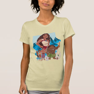 T-shirt Moana & Crew vole au-delà de l'Horizon