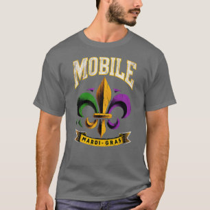 T-shirt Mobile Majesty Vintage Fleurdelis Célébration Shir