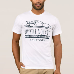 T-shirt Mobile Notaire Public Fast Car Ville Customisée