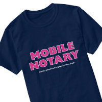 Mobile Notaire Public Pink Navy Editable Website