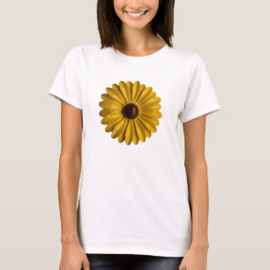 T-shirt MoD Hippie Jaune de la marguerite des années 60 mo