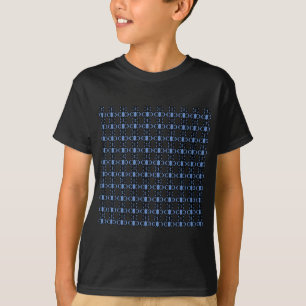 T-shirt Mod Retro Blue Abstrait Scarab Motif