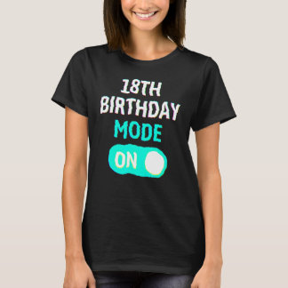 T-shirt Mode 18e anniversaire activé - Fête Célébrer Amusa