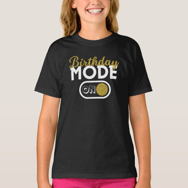 T-shirt Mode Anniversaire activé (Devant)