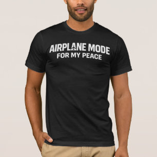 T-shirt Mode Avion Pour Ma Paix Humeur Santé Mentale