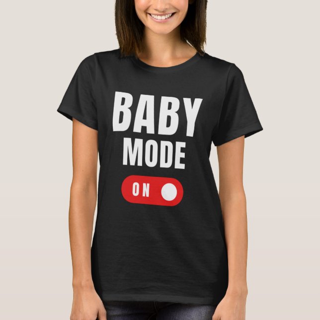 T-shirt Mode bébé - Chemise noire Faire-part de grossesse (Devant)