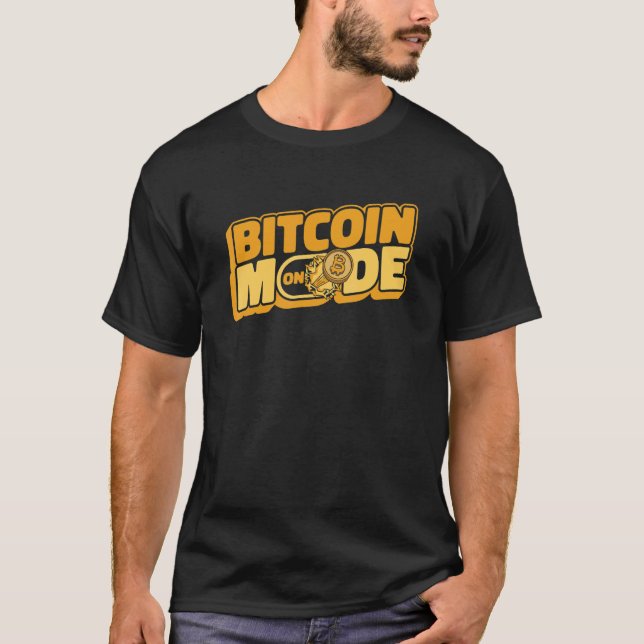 T-shirt Mode Bitcoin Sur Blockchain Crypto Devise Bitcoin (Devant)