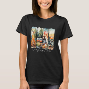 T-shirt Mode Camping Retro Summer Outdoor Adventure Campin