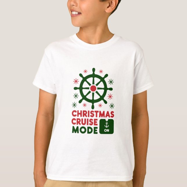T-shirt Mode Croisière de Noël En Bateau Noël 2024 (Devant)