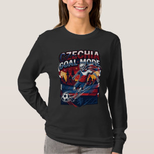 T-shirt Mode de but de Tchéquie squelette striker Nations