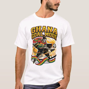 T-shirt Mode de but Ghana Skeleton Striker Nations Streetw