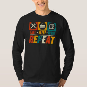 T-shirt Mode de cartographie sur la cartographie