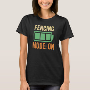 T-shirt Mode de clôture sur conception de batterie