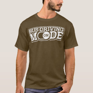 T-shirt Mode De Conduite En Bus À L'École Enfants En Bus C