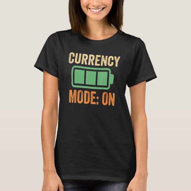 T-shirt Mode de devise sur conception de batterie (Devant)