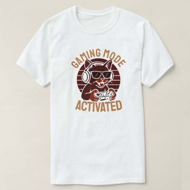 T-shirt Mode de jeu activé (Design devant)