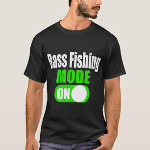 T-shirt Mode de pêche au bass du pêcheur drôle sur Game Fi