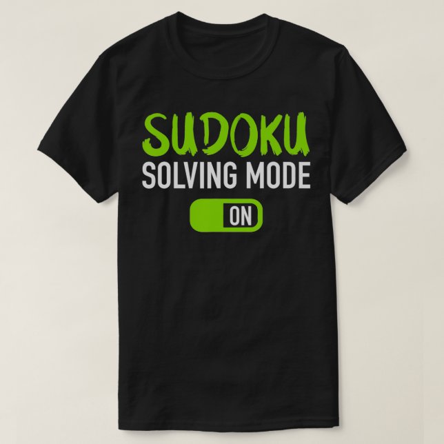 T-shirt Mode de résolution Sudoku (Design devant)