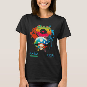 T-shirt Mode de rue de style anime slang phrase japonaise