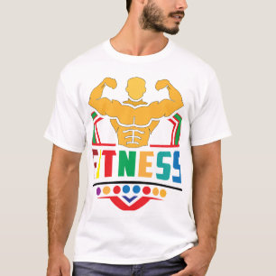T-shirt Mode de vie Fitness – S'entraîner fort rester fort