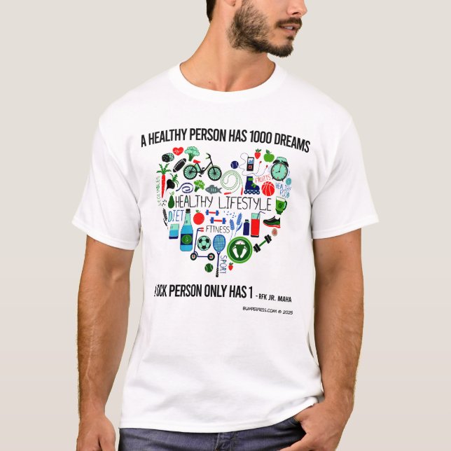 T-shirt Mode de vie sain (Devant)