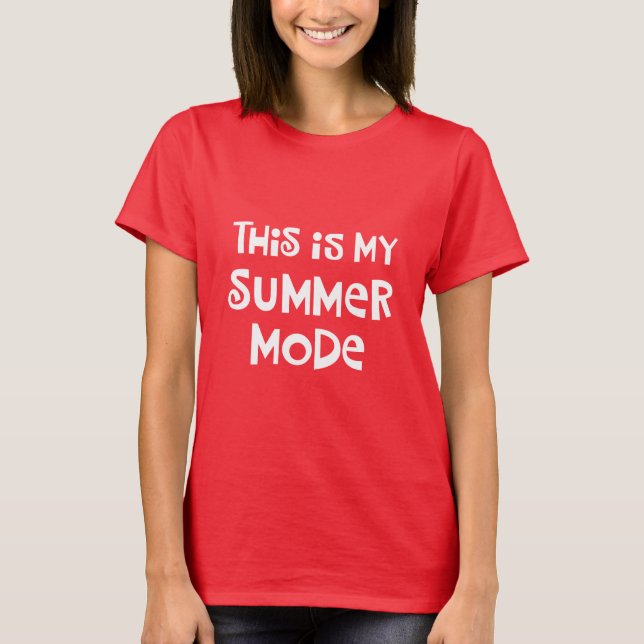T-shirt Mode d'été (Devant)