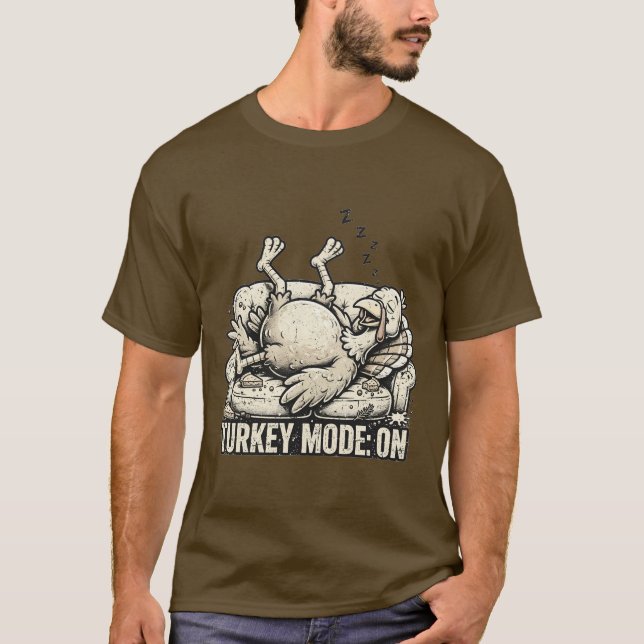 T-shirt 'Mode Dinde activé' (Devant)