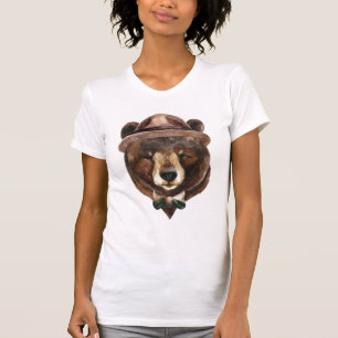 T-shirt Mode d'ours d'aquarelle