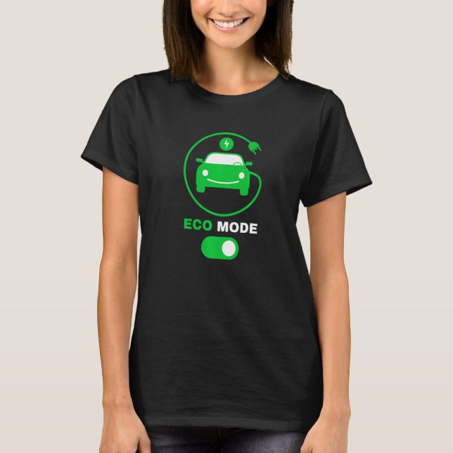 T-shirt Mode Éco Véhicule électrique renouvelable Électriq (Devant)