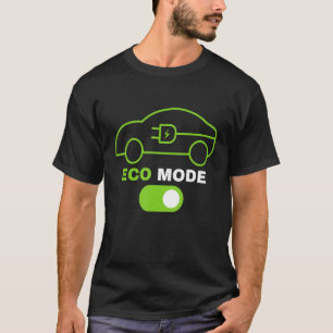 T-shirt Mode Éco Véhicule électrique renouvelable Électriq