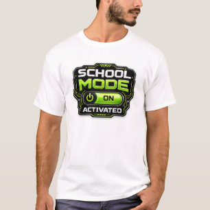 T-shirt Mode École Activé Drôle de Joueur de Retour à l'Éc
