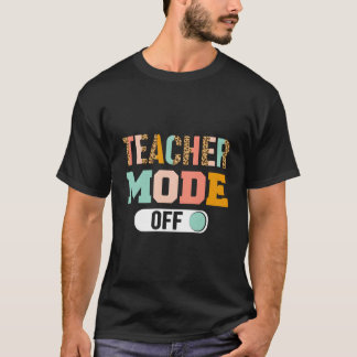 T-shirt Mode Enseignant Désactivé Dernier Jour D'École