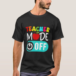 T-shirt Mode Enseignant Désactivé Fin De L'année Bonjour L