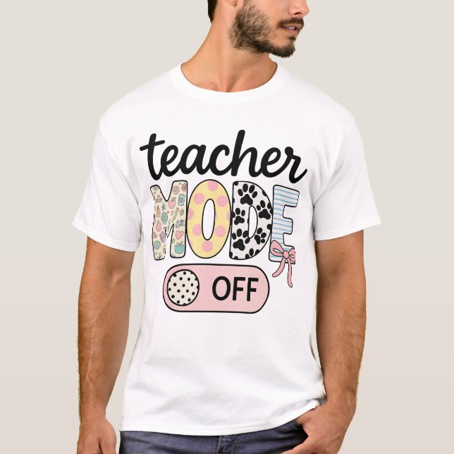 T-shirt Mode Enseignant Happy Dernier Jour De L'Été De L'É (Devant)