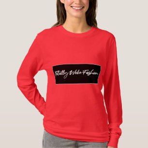 T-shirt Mode entièrement Woke Logoed Red Long Sleeve Tee