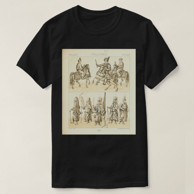 T-shirt Mode et mode de vie polonais antique XVIIIe siècle (Design devant)