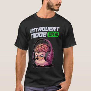 T-shirt Mode Introverti Activé Hérisson Mignon